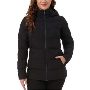 NEW 32 Degrees Women's Winter Hooded Puffer Water Resistant Jacket, Size S